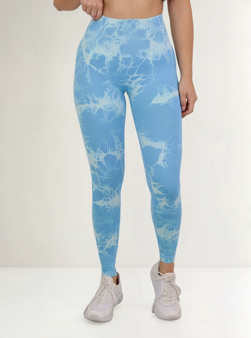 LEGGINGS MUJER TIE DYE PUSH UP SIN COSTURAS ABERTURA ESCALONADA - 2