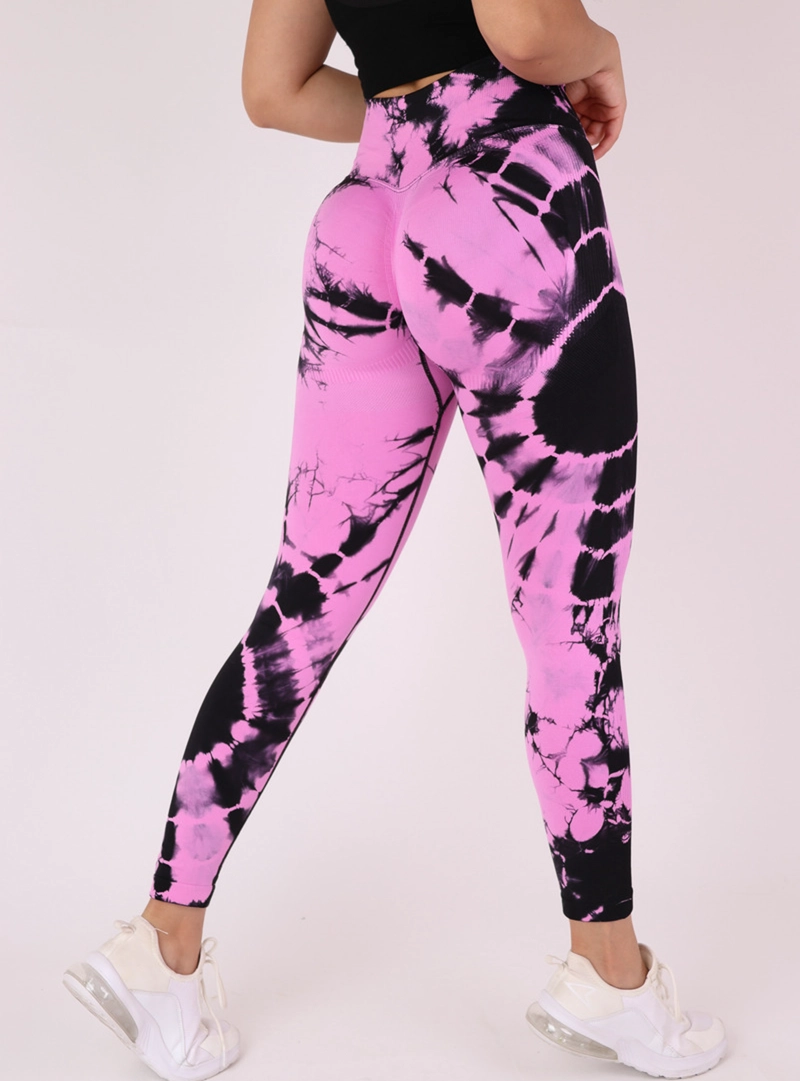 CALZA MUJER DEPORTIVA MANDALA PRETINA CRUZADA PUSH UP - 5