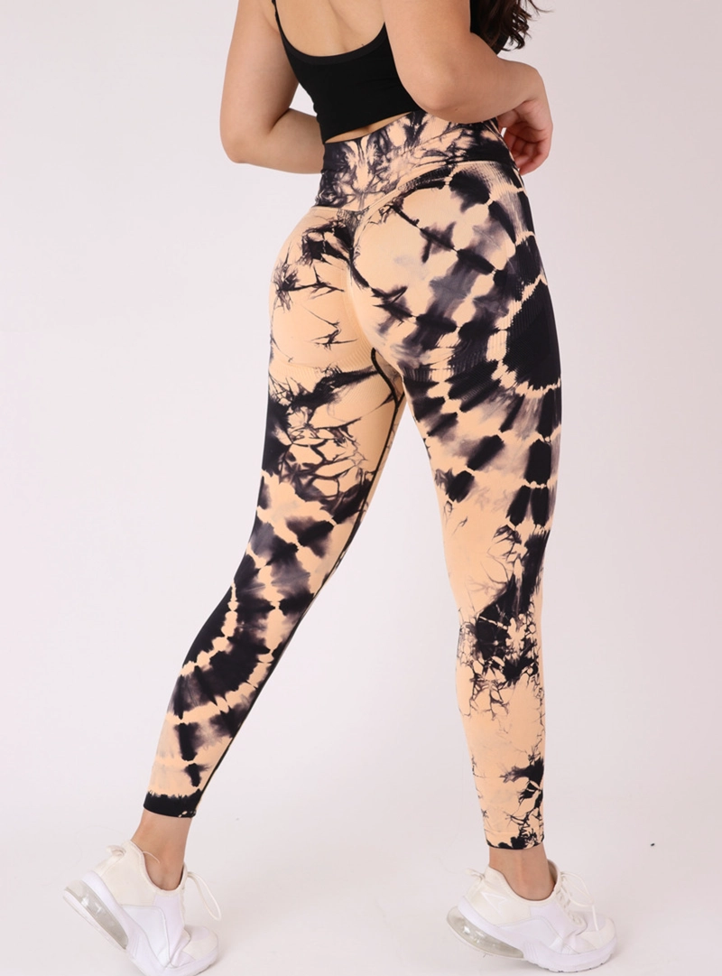 CALZA MUJER DEPORTIVA MANDALA PRETINA CRUZADA PUSH UP - 5