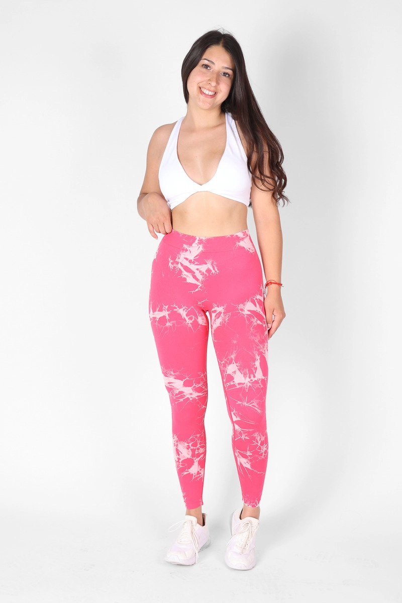 CALZA MUJER DEPORTIVA PRETINA EN V DOBLE PUSH UP - 4