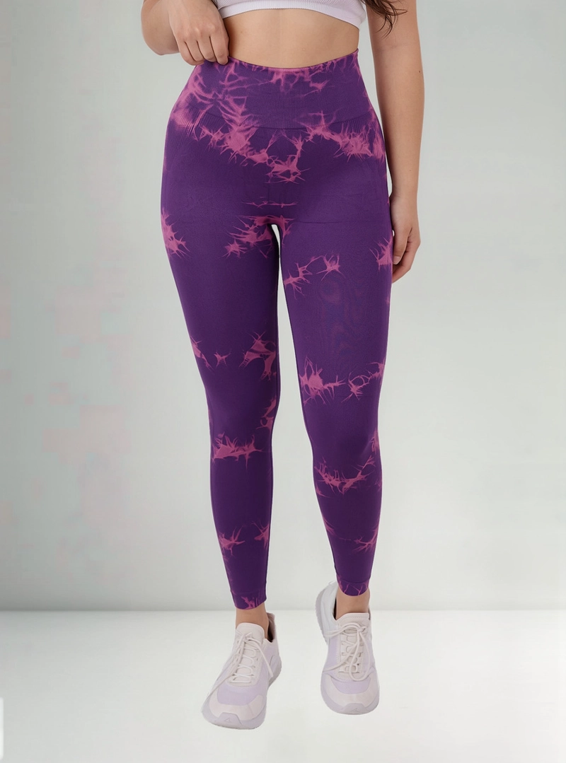 CALZA MUJER DEPORTIVA TIE-DYE PUSH UP SEAMLESS - 2