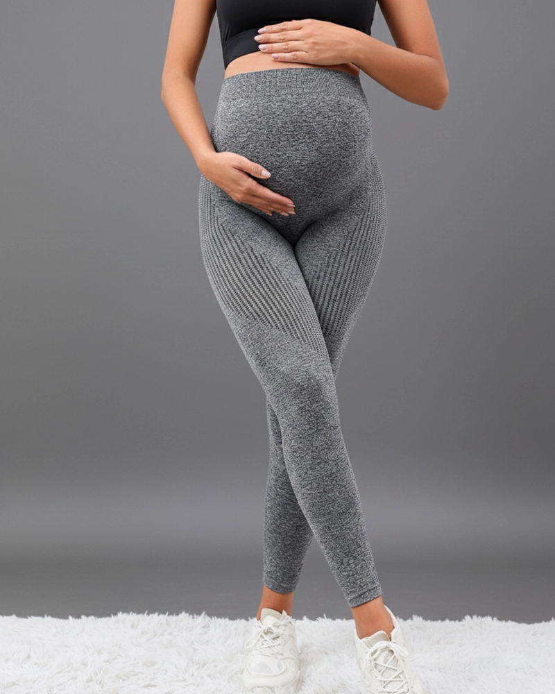 CALZA MATERNAL AURA SIN COSTURAS EMBARAZO SOPORTE ABDOMINAL - 1