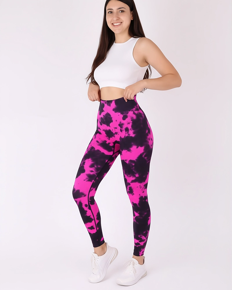CALZA MUJER PUSH UP DISEÑO VACA LEVANTA COLA GYM SEAMLESS - 1
