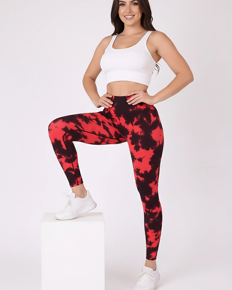CALZA MUJER PUSH UP DISEÑO VACA LEVANTA COLA GYM SEAMLESS - 2