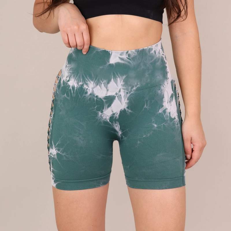 SHORT DEPORTIVO TIE DYE MUJER SEAMLESS LEVANTA COLA - 2