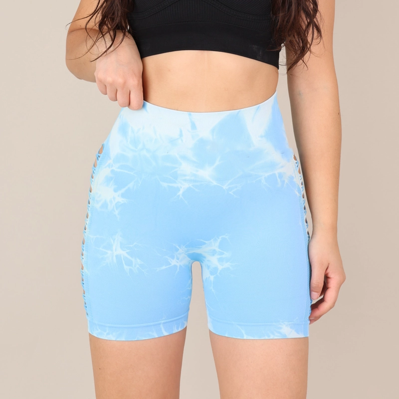 SHORT DEPORTIVO TIE DYE MUJER SEAMLESS LEVANTA COLA - 3