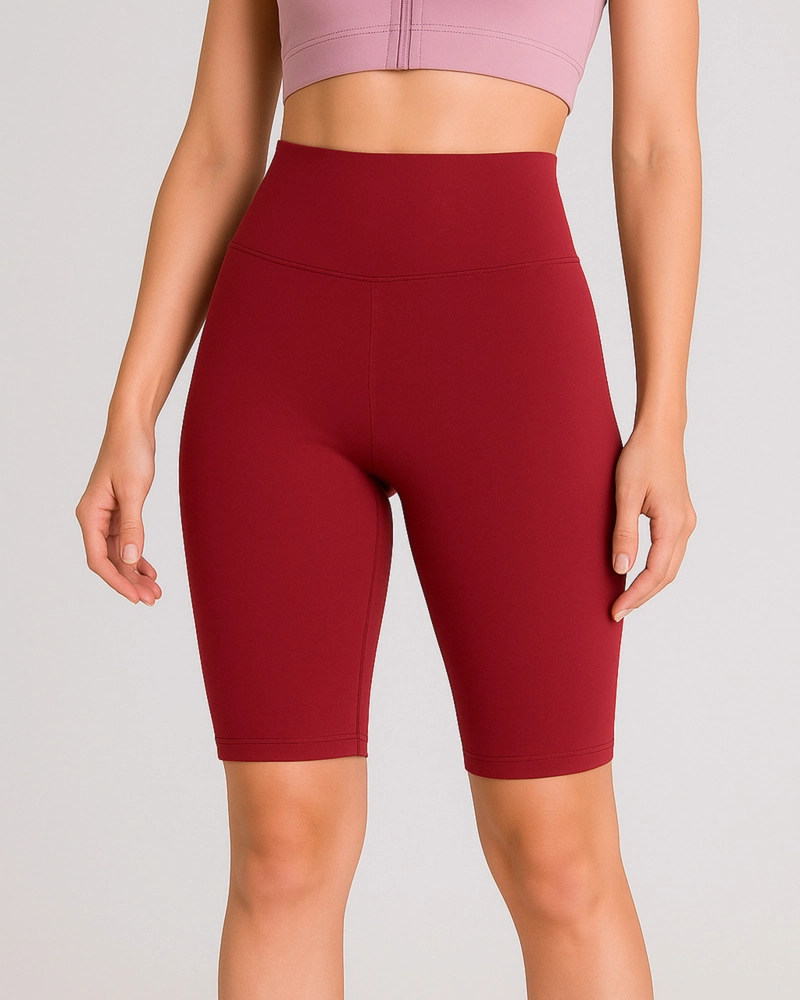 CALZA MUJER BIKER SHORT ALGODON PREMIUM TIRO ALTO ELASTICADO - 1