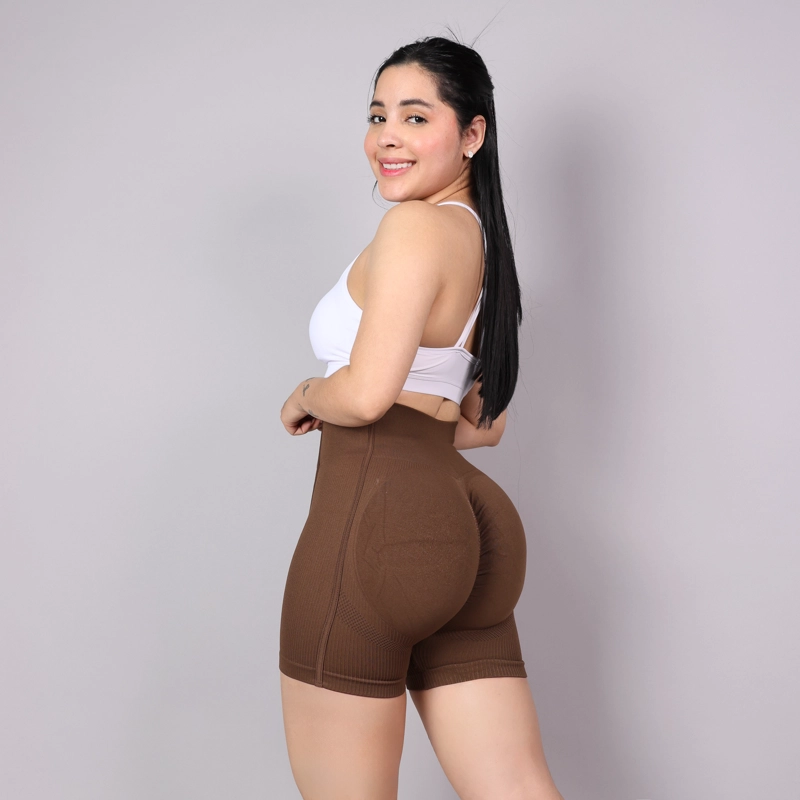 SHORT DEPORTIVO BUMBOP MUJER SEAMLESS LEVANTA COLA YJ243 - 2