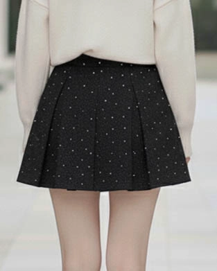 FALDA SHORT MUJER CON TACHAS CONFECCION NACIONAL NA117 - 5