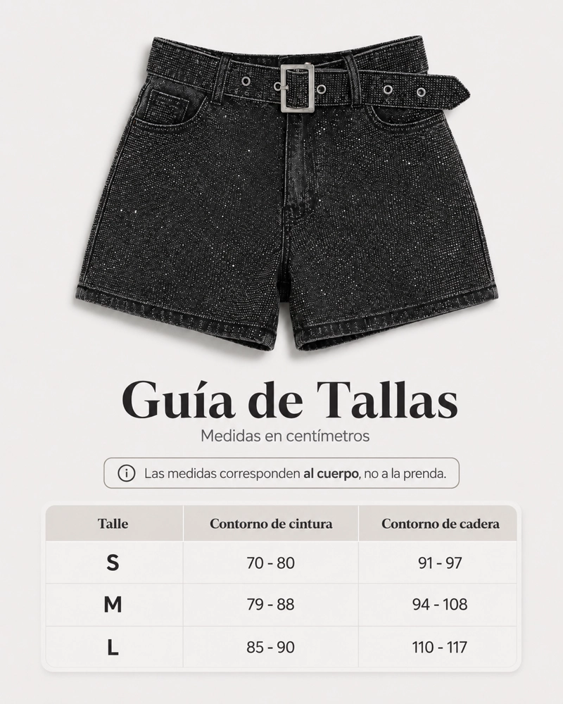 SHORT MUJER MEZCLILLA FRESCO CON BRILLOS FASHION VERANO - 3