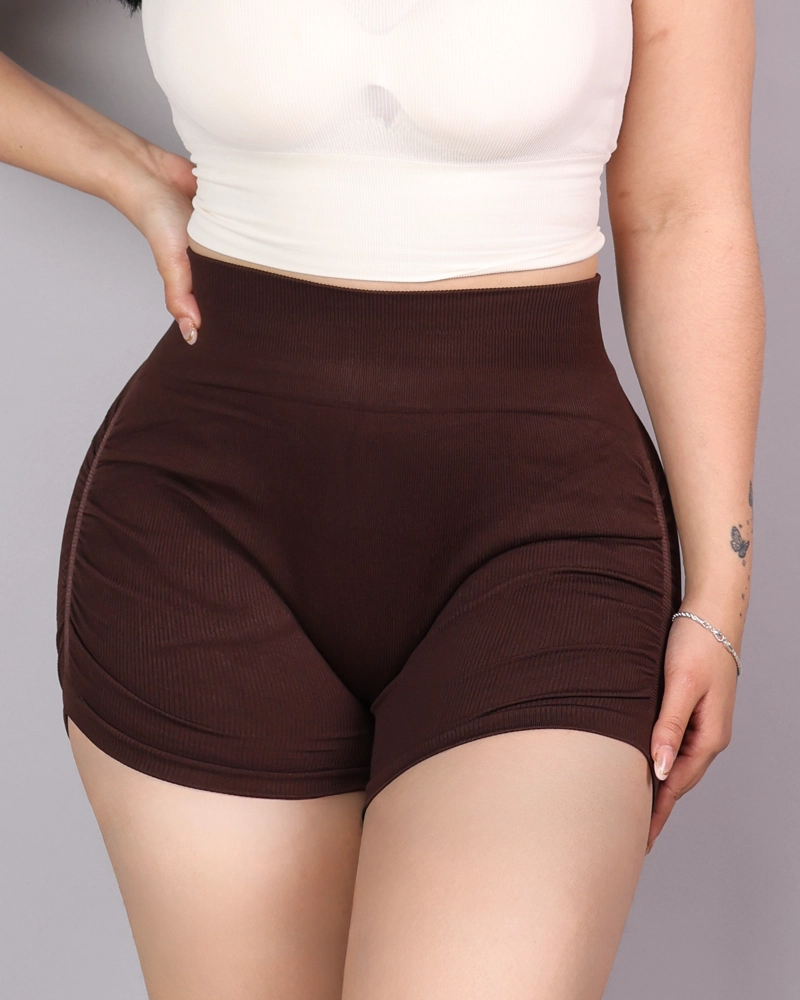 SHORT MUJER DEPORTIVO CON FRUNCIDOXTREME PUSH UP YJ246 - 3