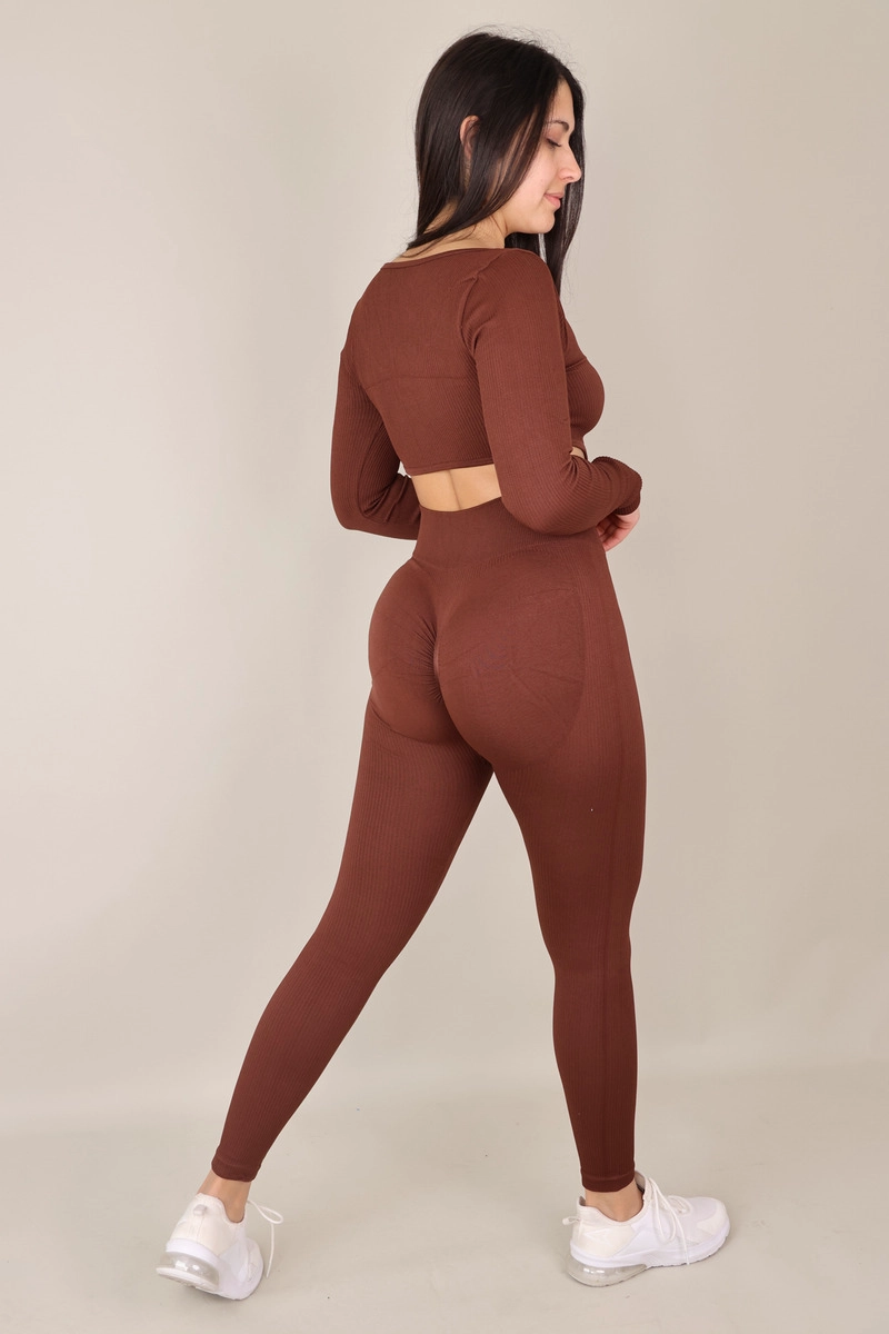 CONJUNTO DEPORTIVO MUJER SEAMLESS PUSH UP ALTA CALIDAD - 2