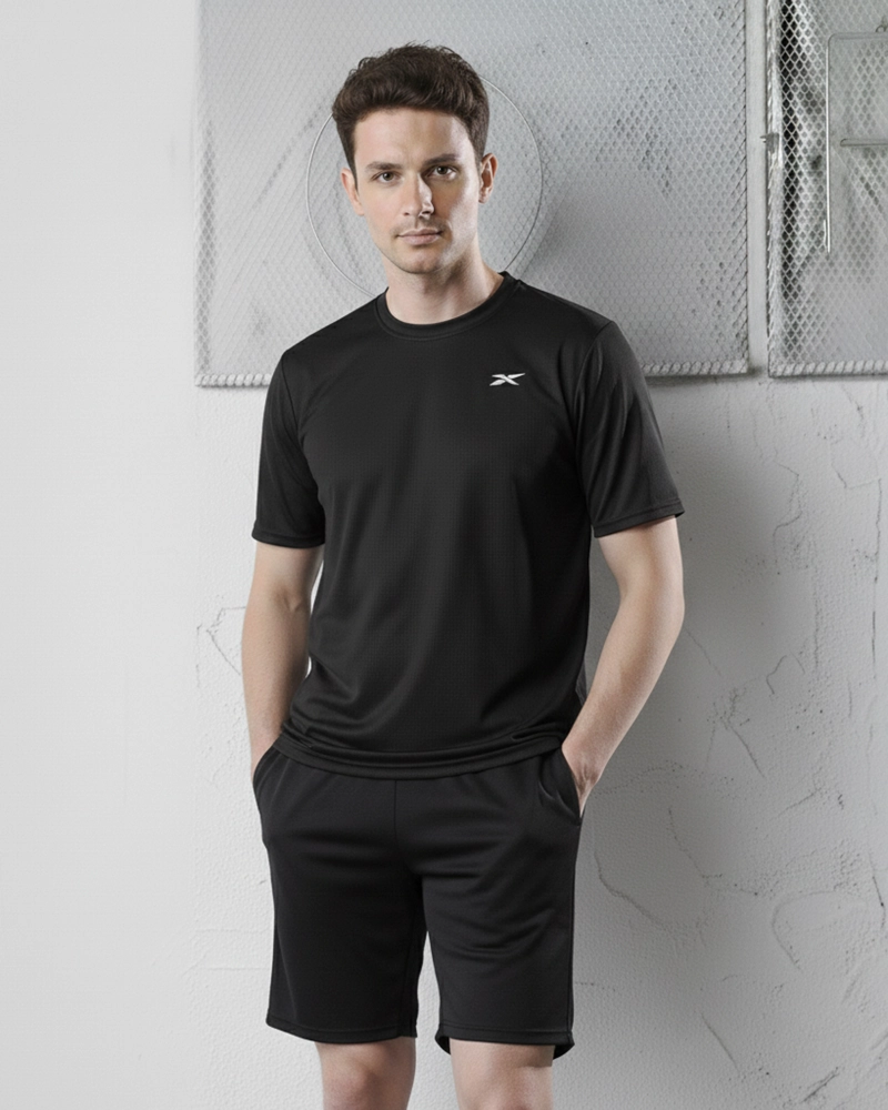 CONJUNTO DEPORTIVO HOMBRE 2 PIEZAS SHORT Y POLERA DRY FIT JYT410 - 1