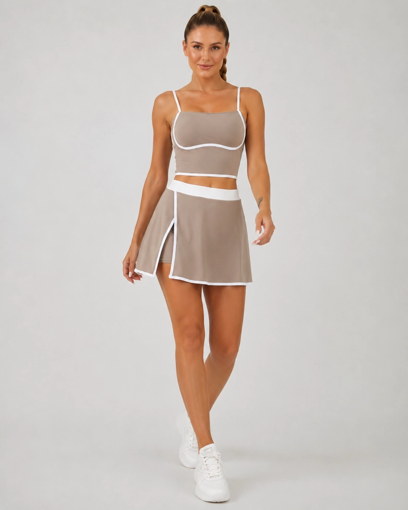CONJUNTO TENIS Y PADEL MUJER FALDA SHORT PREMIUM YJ148 - 1