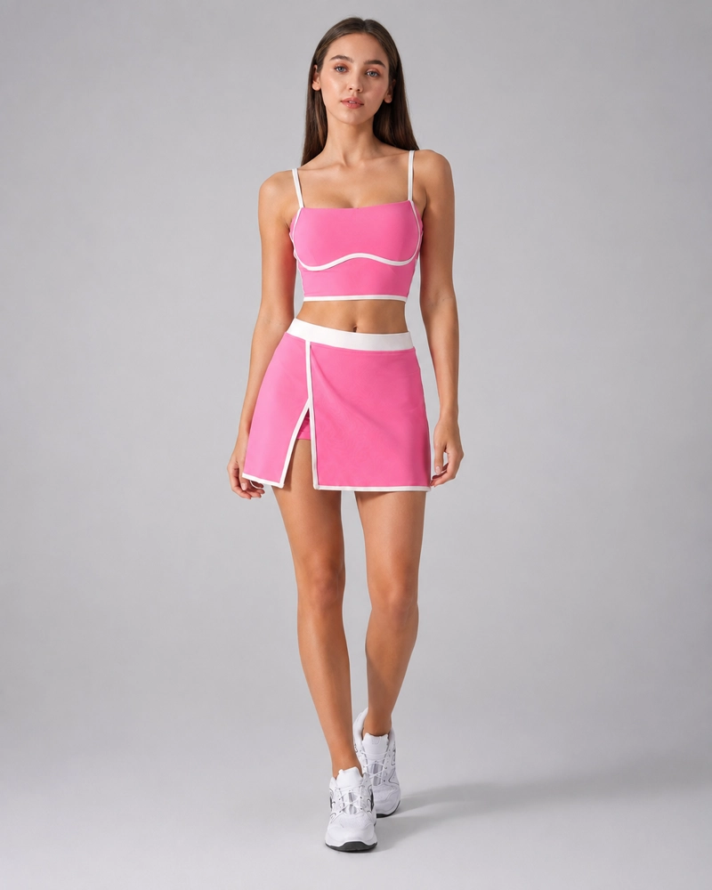 CONJUNTO TENIS Y PADEL MUJER FALDA SHORT PREMIUM YJ148 - 1