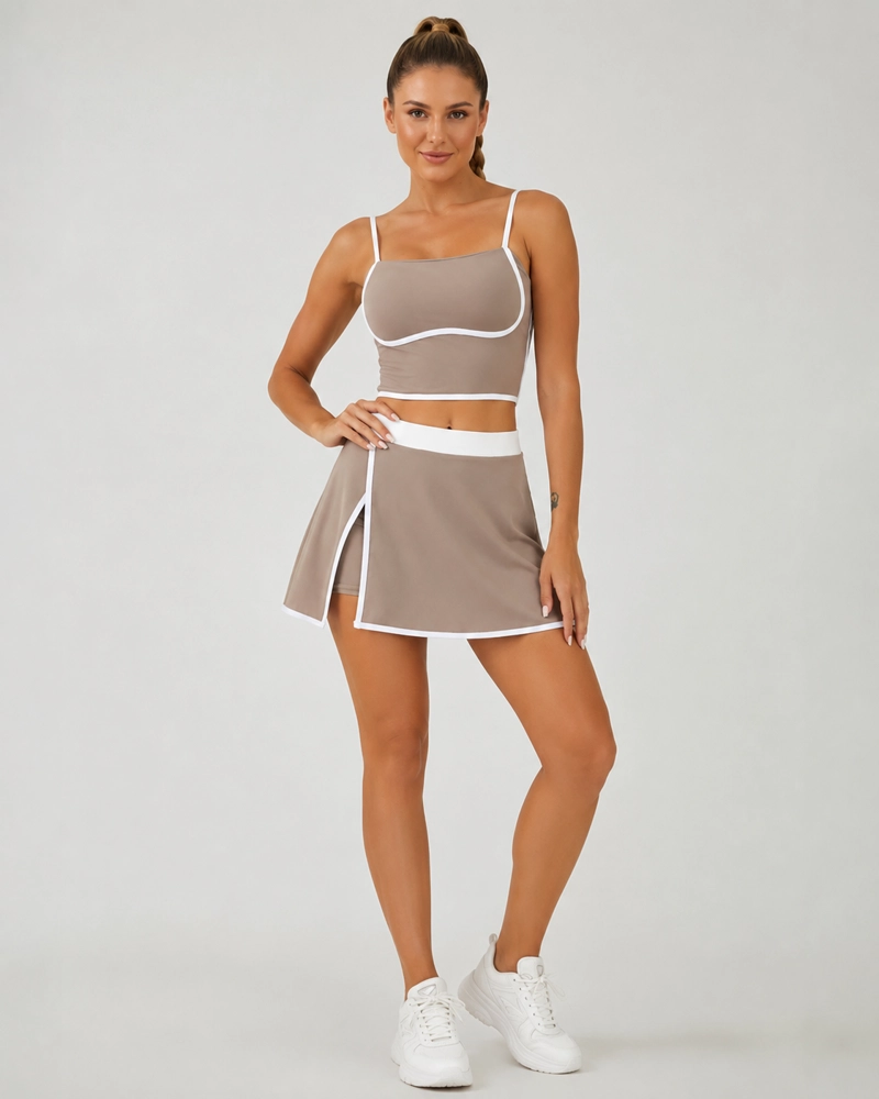 CONJUNTO TENIS Y PADEL MUJER FALDA SHORT PREMIUM YJ148 - 4