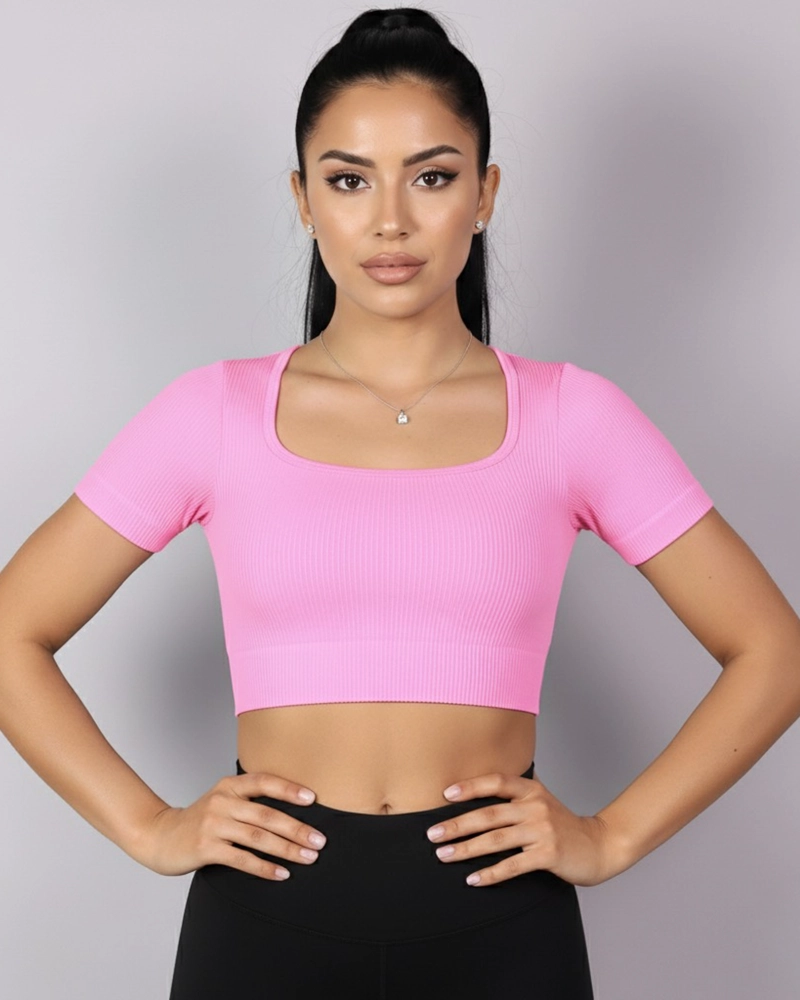 CAMISETA DEPORTIVA MUJER YJ195 ESTILO MODERNO 2026 - 1
