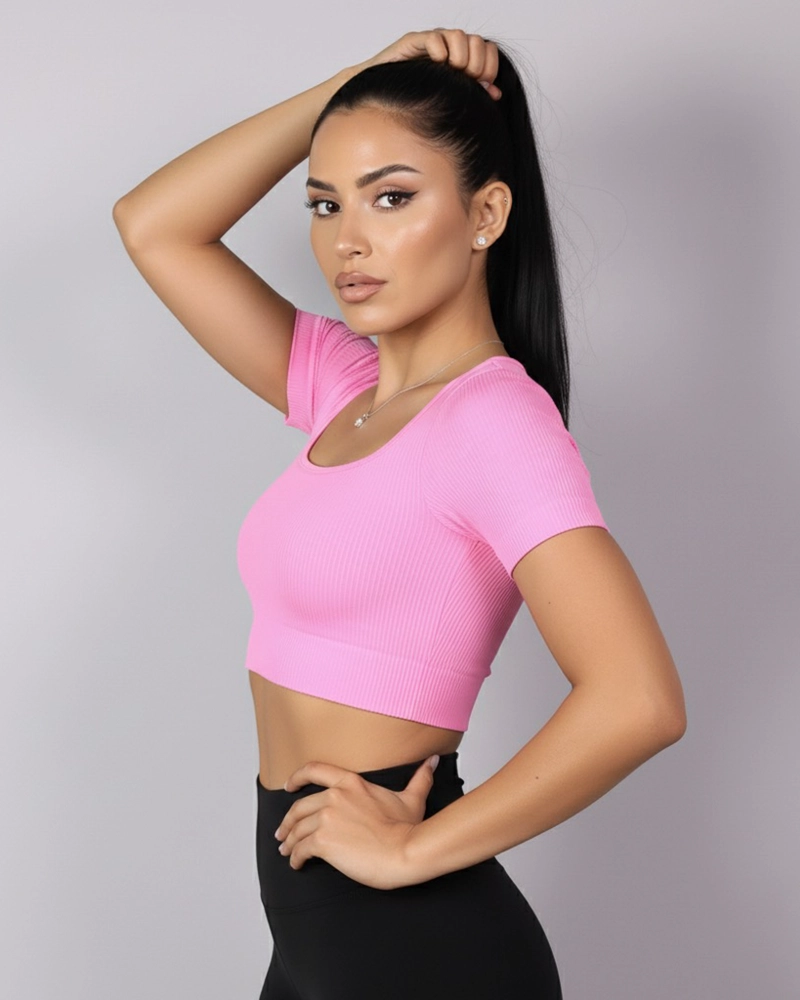 CAMISETA DEPORTIVA MUJER YJ195 ESTILO MODERNO 2026 - 3