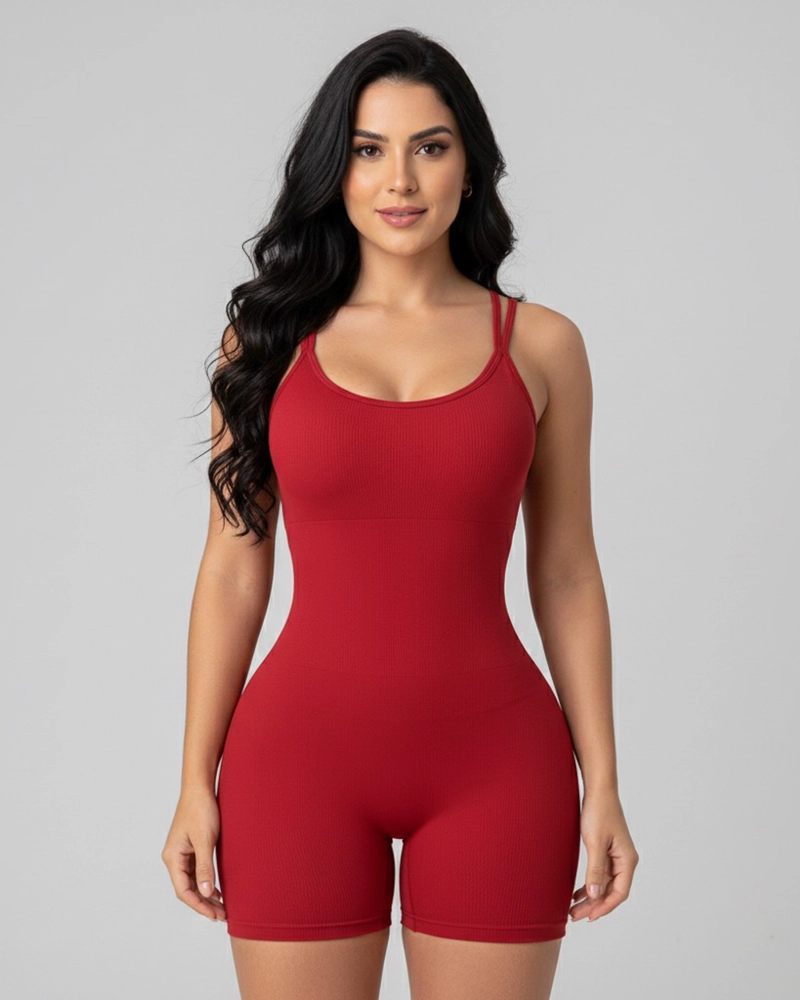 ENTERIZO CON PUSH UP Y DISEÑO DE TIRANTE CRUZADO EN ESPALDA - 4