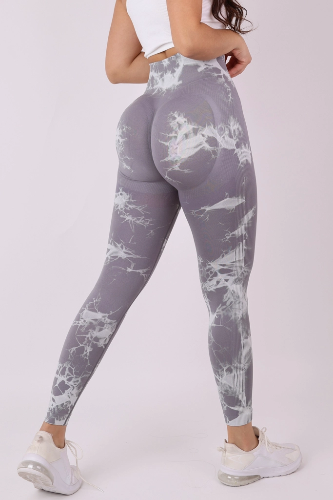 PACK DE 4 CALZAS DEPORTIVAS PARA MUJER TIE DYE PUSH UP - 2