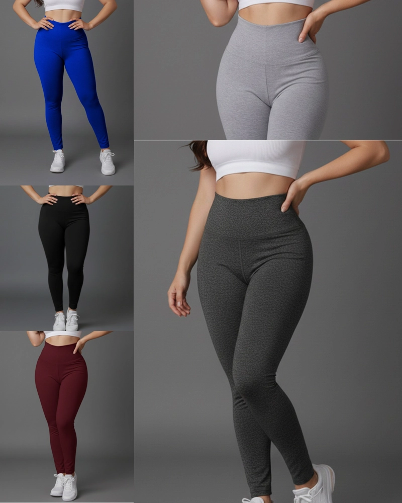 PACK 5 CALZAS MUJER DEPORTIVAS CONTROL ABDOMINAL - 1