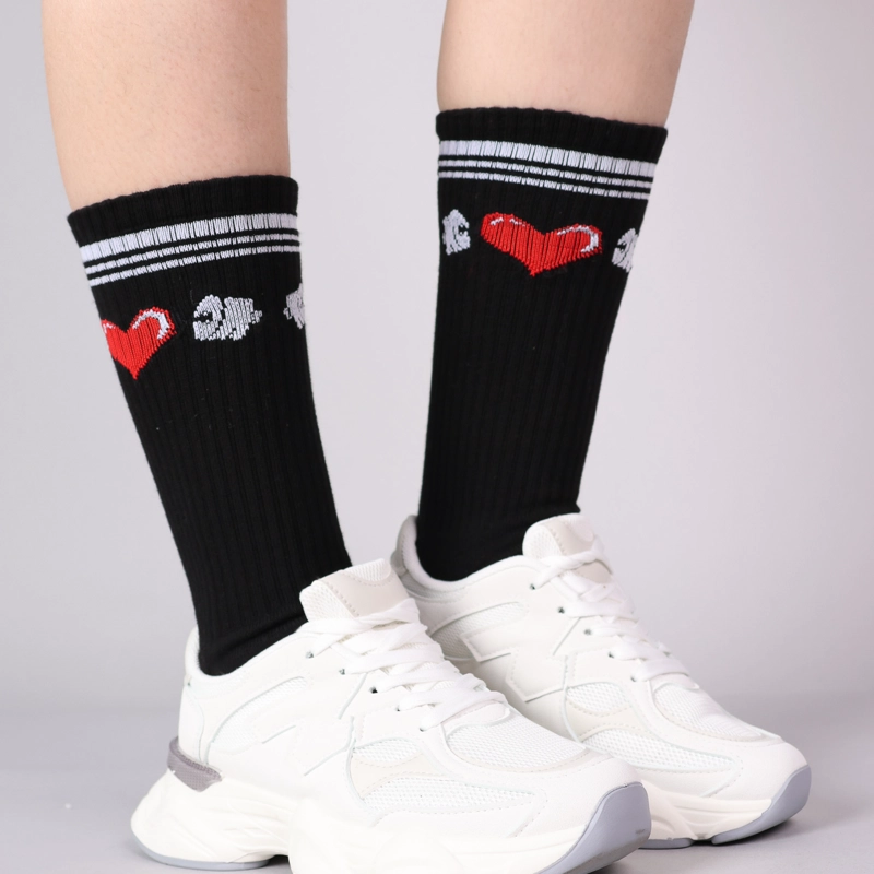 CALCETINES DEPORTIVOS MUJER DISEÑO CORAZON MD17 GYM - 3