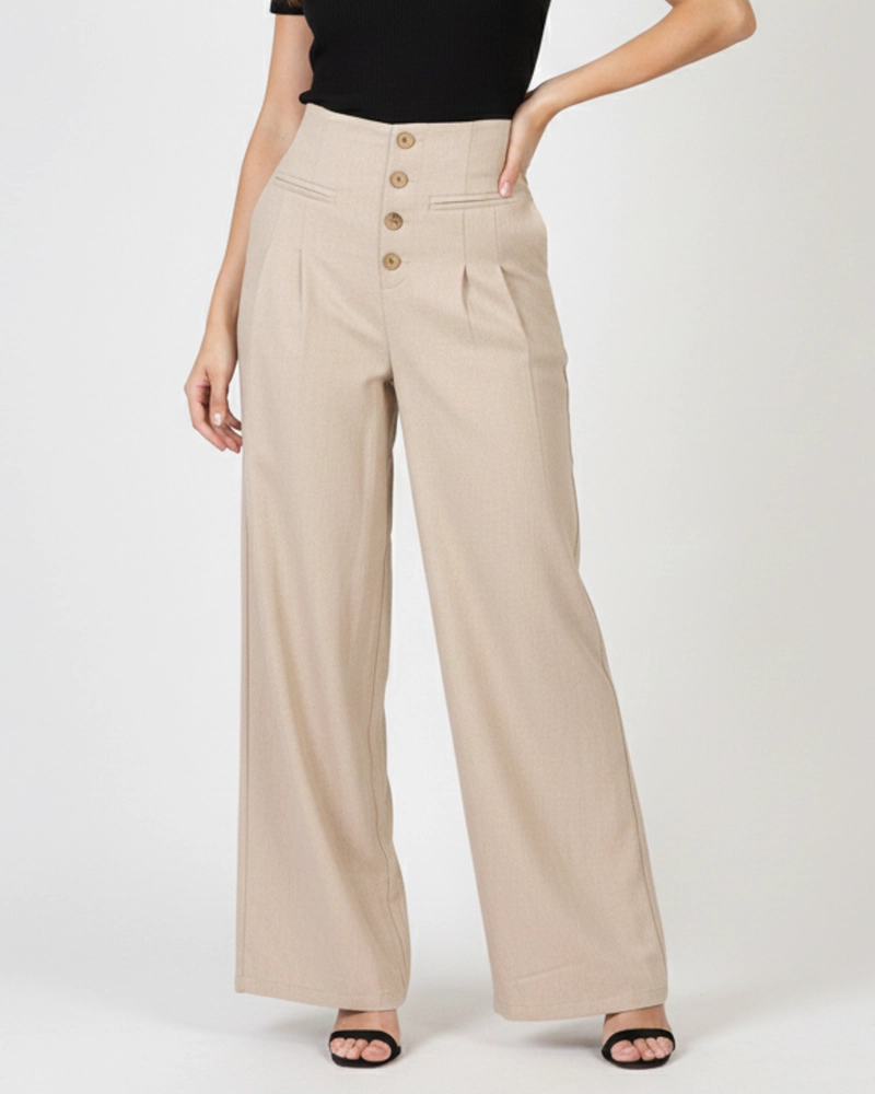 PANTALON PALAZZO MUJER VERANO CONFORT Y ELEGANCIA - 1
