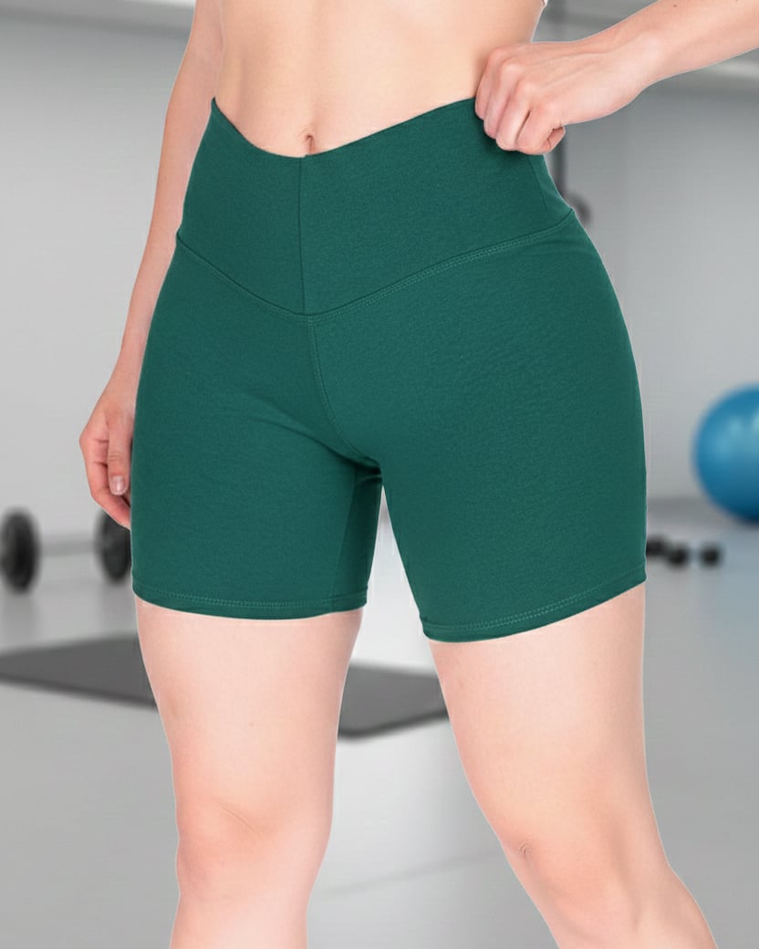 SHORT CALZA CORTA MUJER RUNNING TIRO ALTO - 1