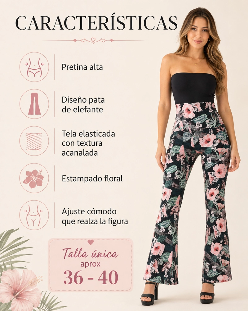 CALZA FLARE MUJER PATA DE ELEFANTE NACIONAL - 5