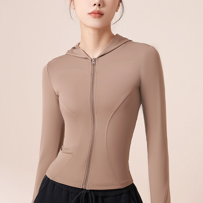 POLERON DEPORTIVO MUJER VELVETSTREET JYMW043 CON CAPUCHA - 1