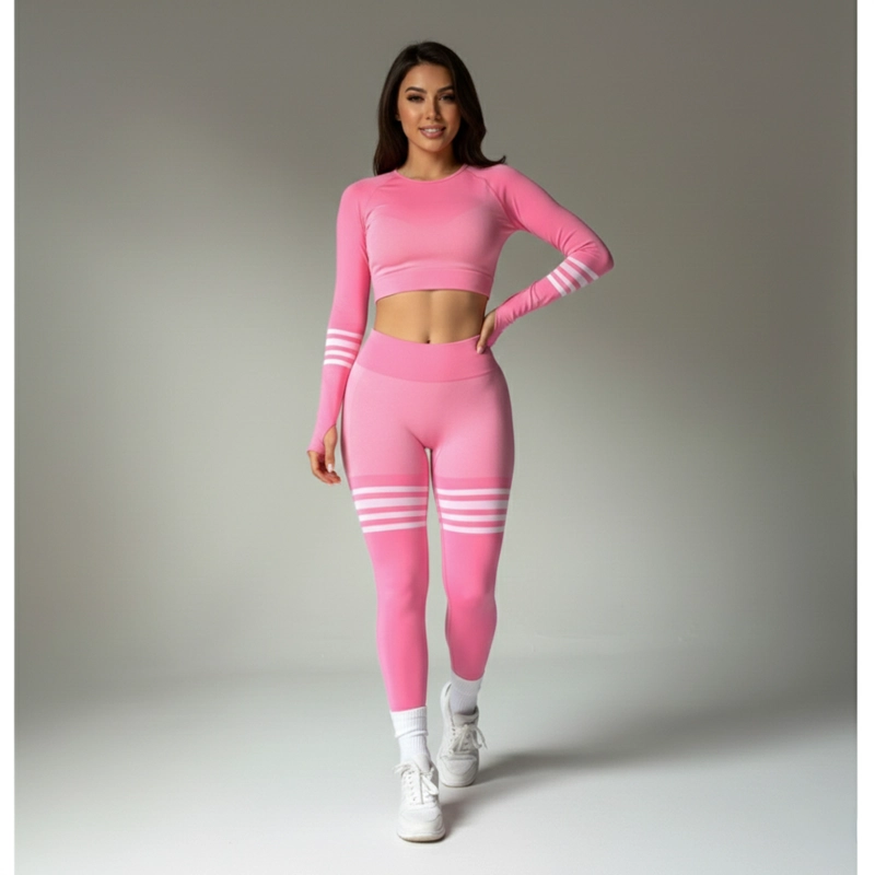 CONJUNTO POLERA MANGA LARGA + CALZA PUSH UP SEAMLESS - 4