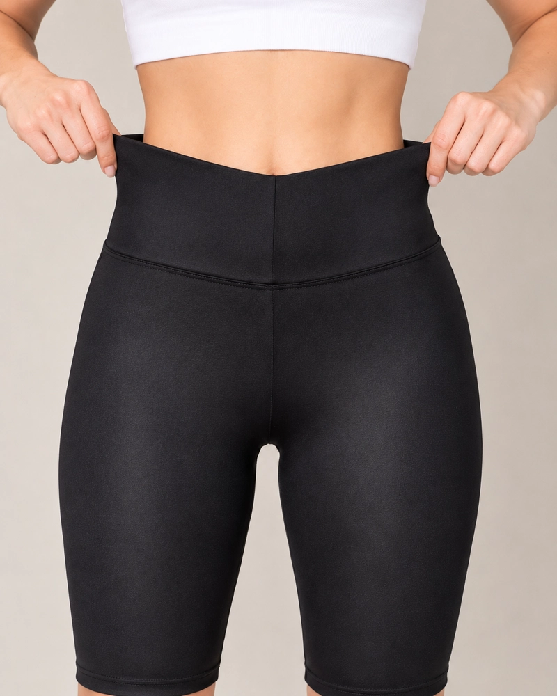 CALZA MUJER BIKER SHORTS SUPLEX ELASTICADO TIRO ALTO GYM - 4