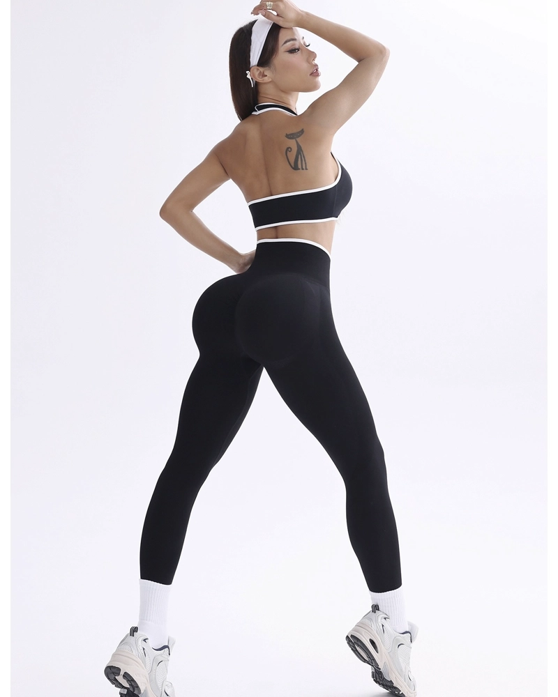 CONJUNTO DEPORTIVO MUJER 2 PIEZAS PREMIUM LINEAS BLANCAS - 2