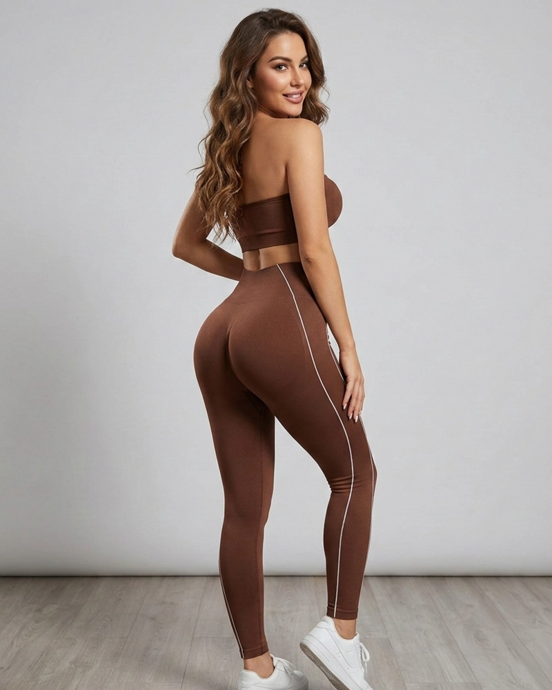 CONJUNTO DEPORTIVO 3 PIEZAS MUJER CHAQUETA CALZA Y TOP - 8