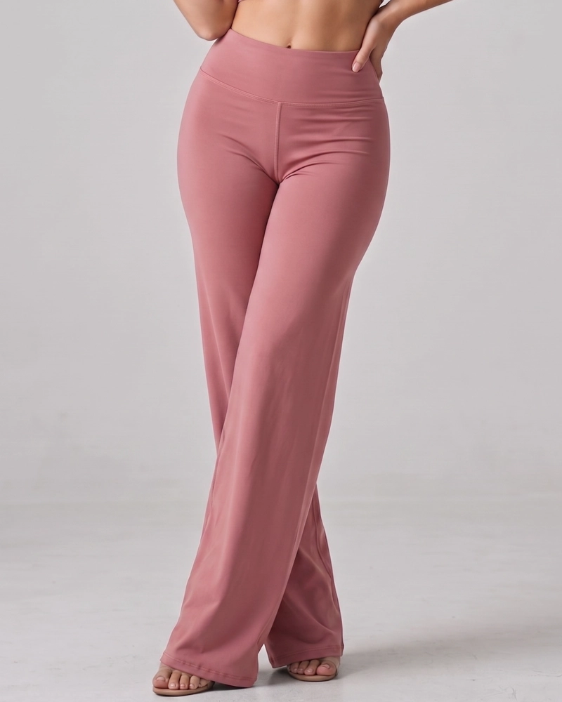 PANTALON PALAZZO BAGGY MUJER TIRO ALTO ELEGANTE - 1