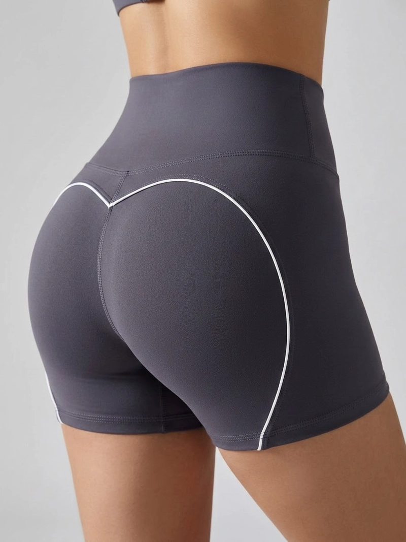 SHORT FITNESS MUJER MOLDEADOR PRO LINEAS BLANCAS CALIDAD - A347 - 1
