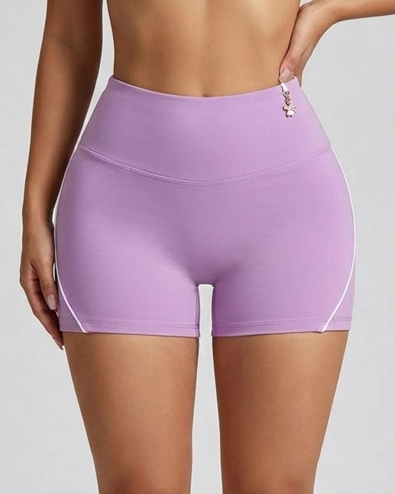 SHORT FITNESS MUJER MOLDEADOR PRO LINEAS BLANCAS CALIDAD - A347 - 2