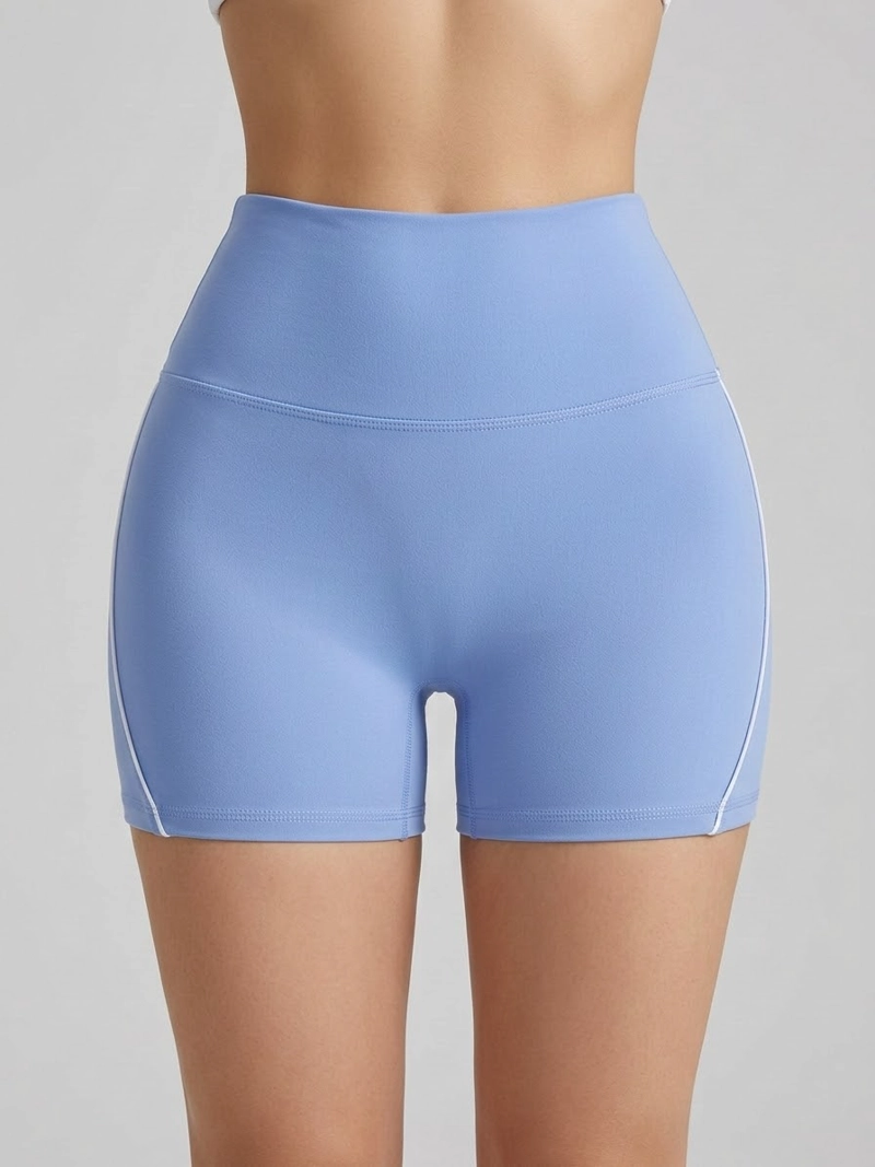 SHORT FITNESS MUJER MOLDEADOR PRO LINEAS BLANCAS CALIDAD - A347 - 2