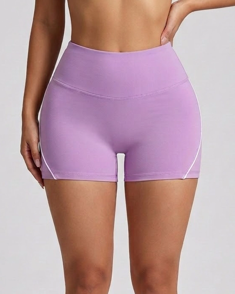 SHORT FITNESS MUJER MOLDEADOR PRO LINEAS BLANCAS CALIDAD - A347 - 3