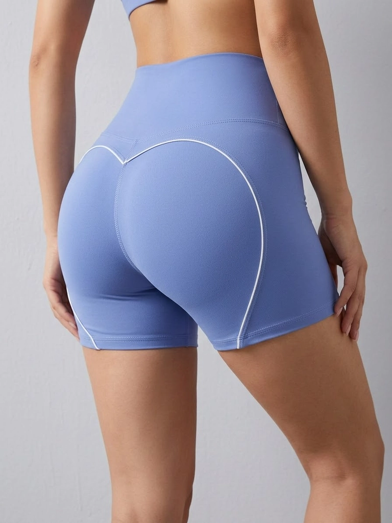 SHORT FITNESS MUJER MOLDEADOR PRO LINEAS BLANCAS CALIDAD - A347 - 3