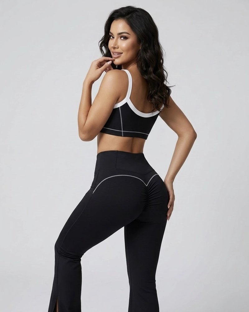 CONJUNTO DEPORTIVO MUJER CALZA FLARE Y PETO DRY-FIT - 2