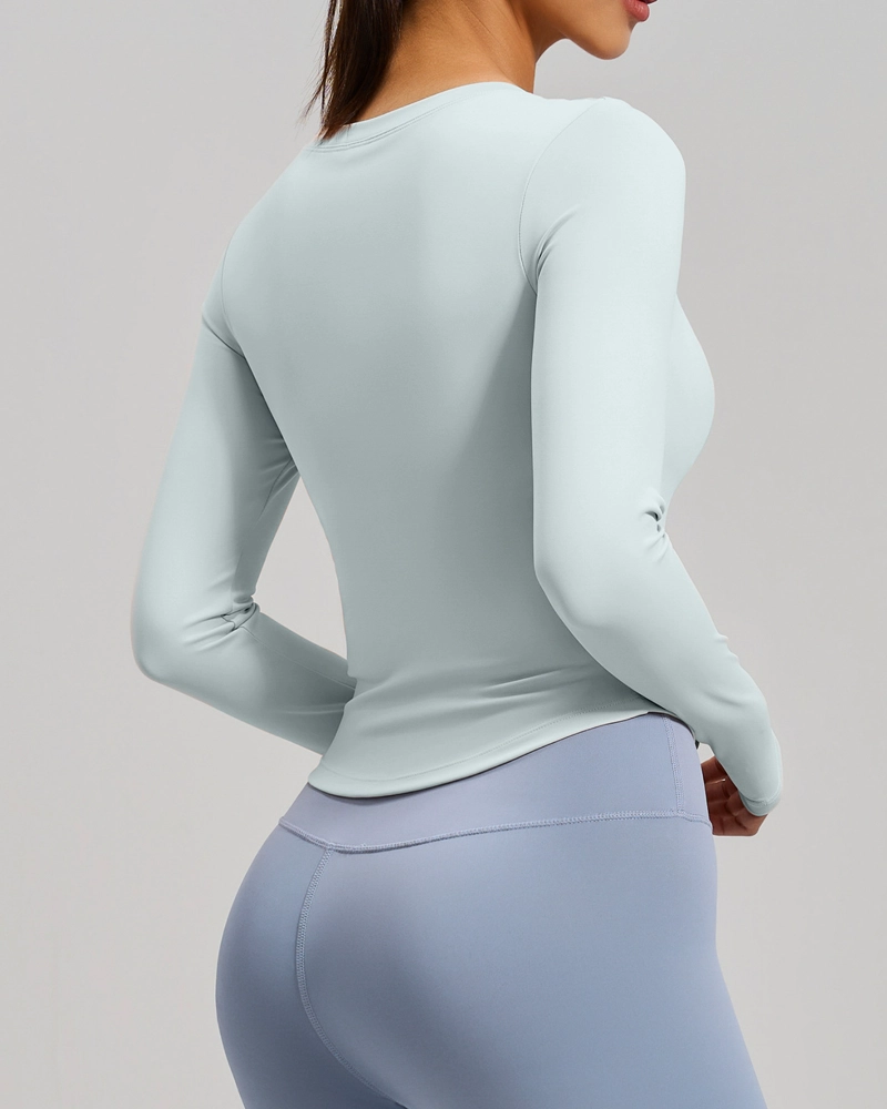 POLERA FITNESS MUJER SLIM FIT COPAS INTEGRADAS CALIDAD PRO - JYT030 - 3