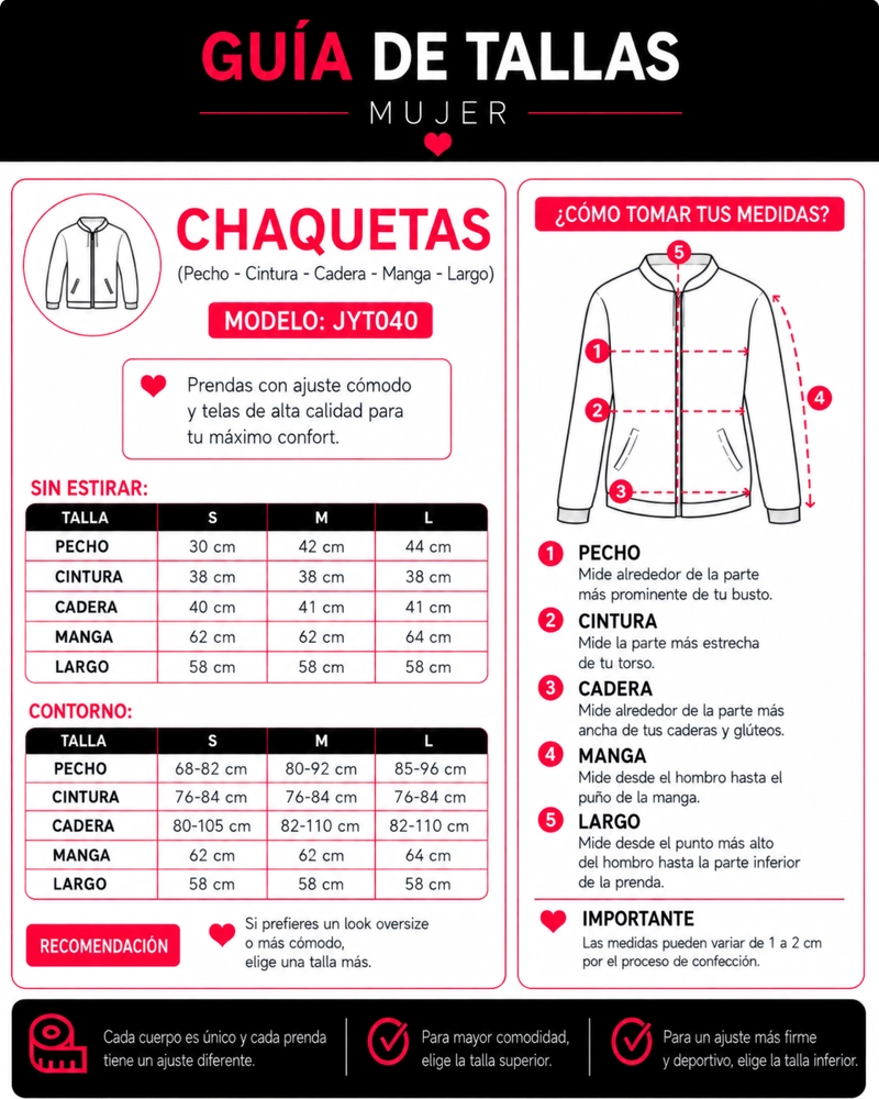 CHAQUETA DEPORTIVA MUJER SKINNY FIT PASADEDO - JYT040 - 3