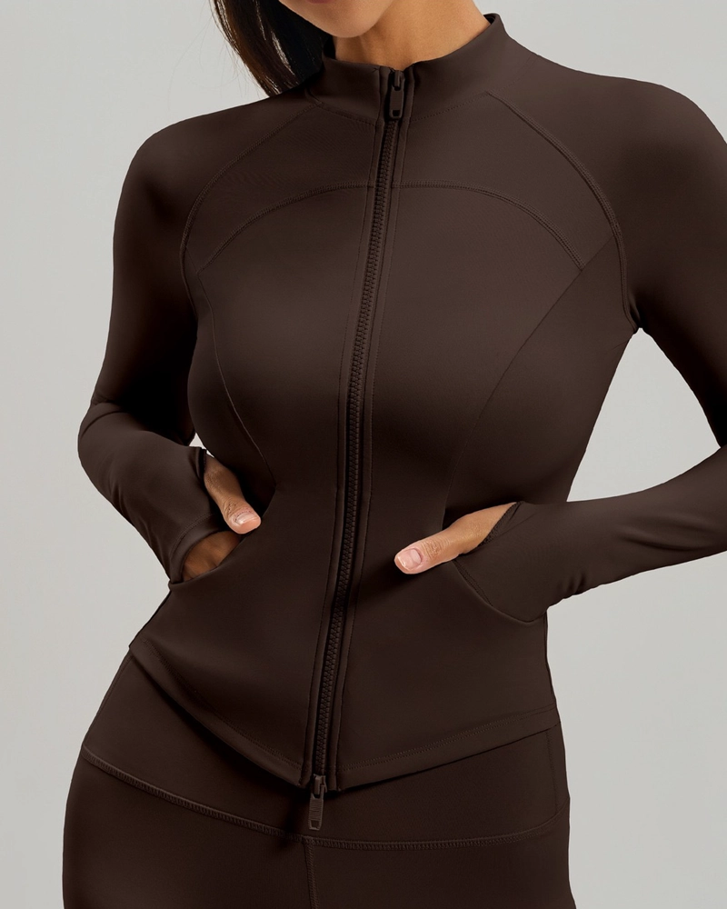 CHAQUETA DEPORTIVA MUJER CALCE FIT CON BOLSILLOS - JYT039 - 1