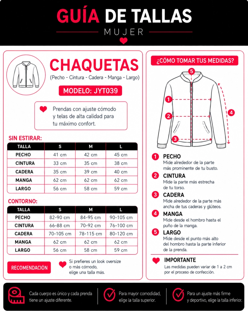 CHAQUETA DEPORTIVA MUJER CALCE FIT CON BOLSILLOS - JYT039 - 4