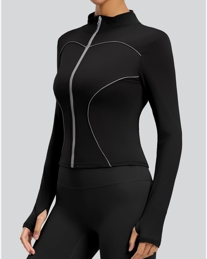 CHAQUETA REFLECTANTE MUJER DEPORTIVA MODELO VIRAL - JYT038 - 1