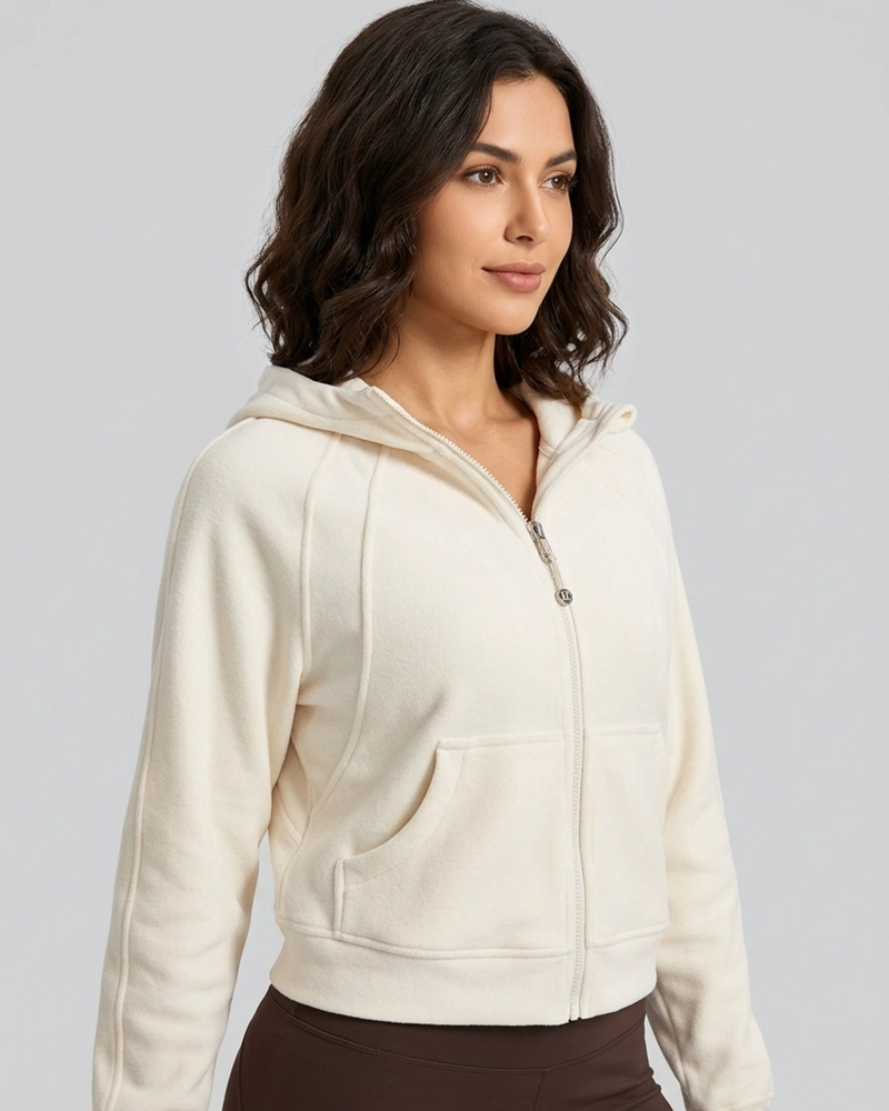 CHAQUETA DEPORTIVA MUJER OVERSIZE CON GORRO CALIDAD PRO - LQ1002 - 1