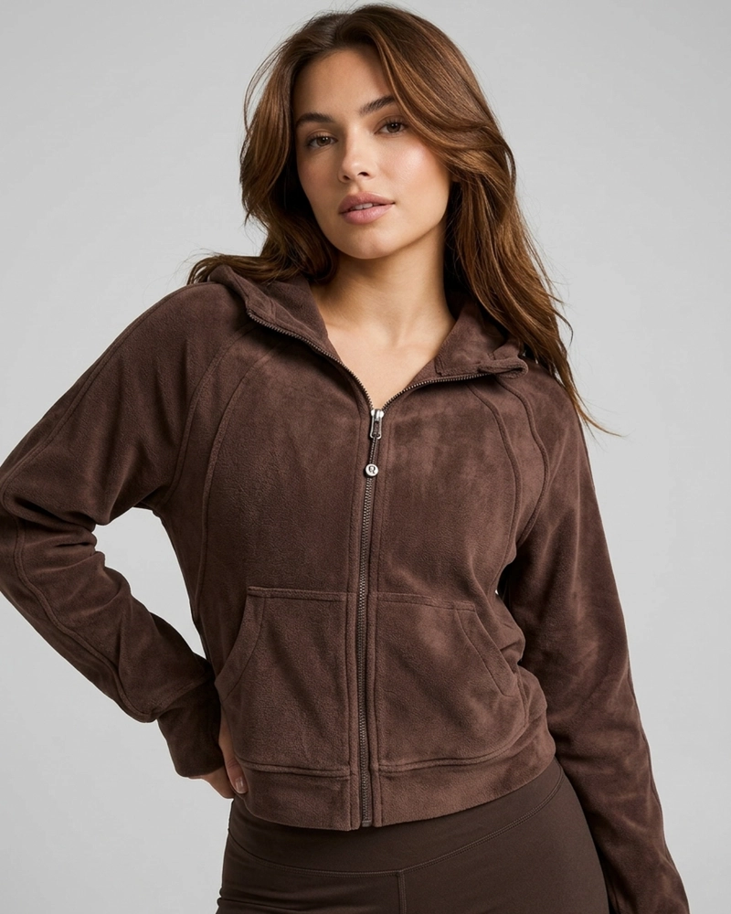 CHAQUETA DEPORTIVA MUJER OVERSIZE CON GORRO CALIDAD PRO - LQ1002 - 1