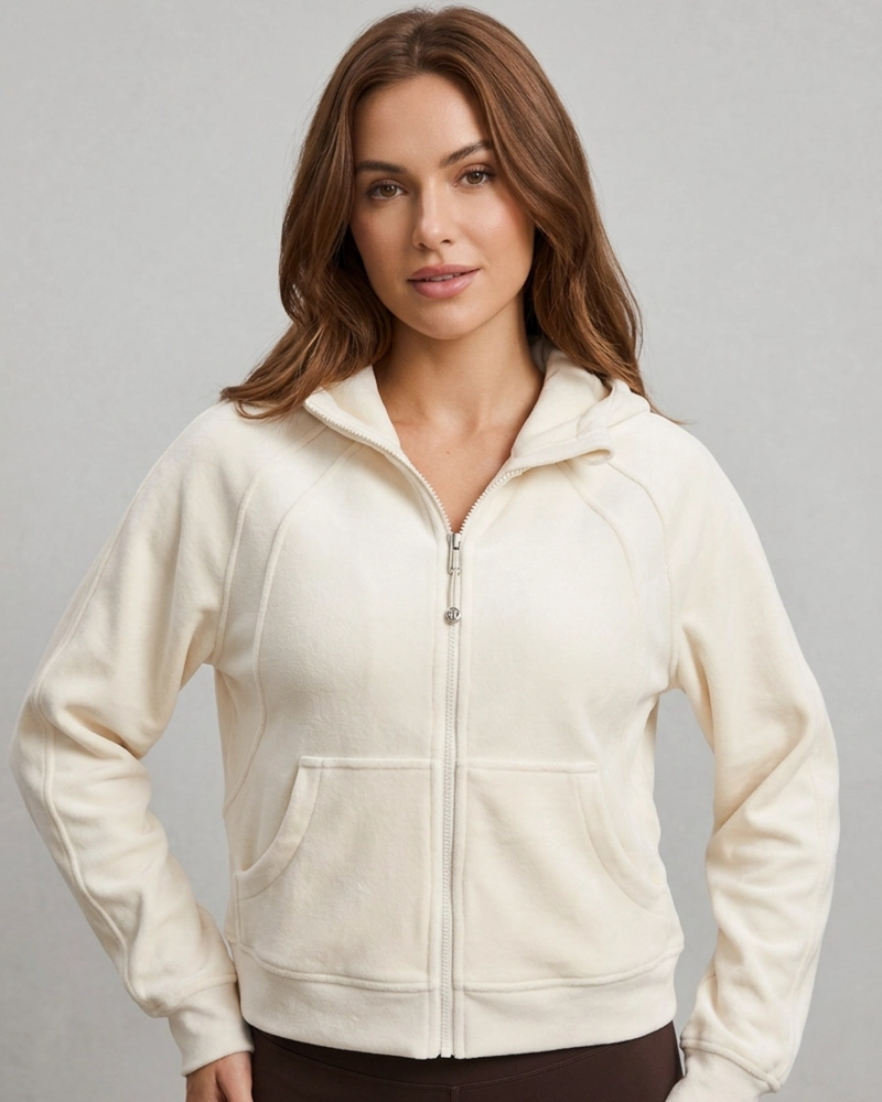 CHAQUETA DEPORTIVA MUJER OVERSIZE CON GORRO CALIDAD PRO - LQ1002 - 5