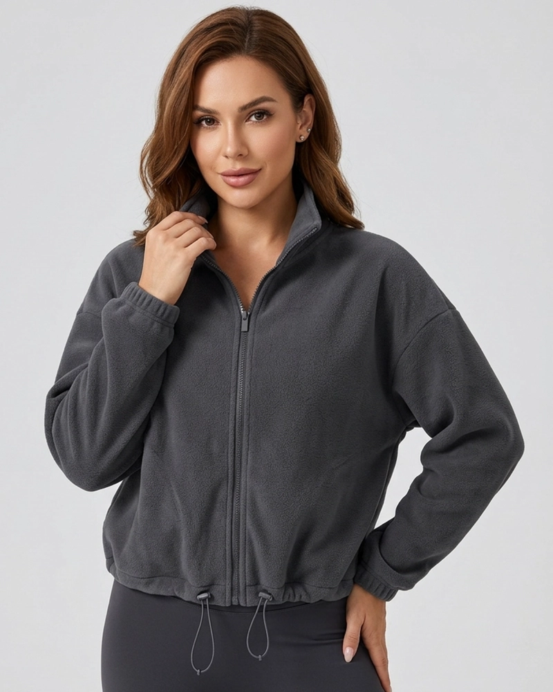 CHAQUETA MUJER POLAR CROPPED TE RMICA CON AJUSTE - LQ1004 - 1